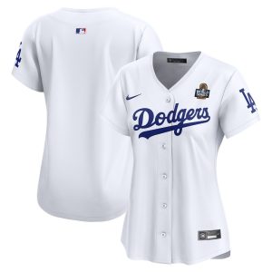 Women's Los Angeles Dodgers  White 2024 World Series Home Limited Jersey