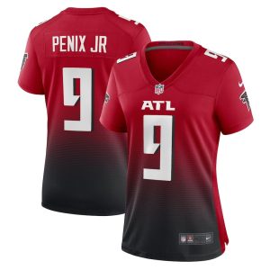 Women's Atlanta Falcons #9 Michael Penix Jr. Red Alternate Game Jersey