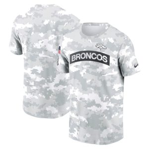 Men's Denver Broncos  Arctic Camo 2024 Salute To Service Performance T-Shirt