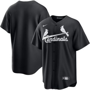 Men's St. Louis Cardinals Nike Black Lights Out Replica Jersey
