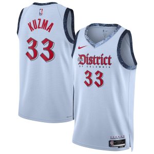 Unisex Washington Wizards Kyle Kuzma  Powder Blue 2024/25 Swingman Player Jersey - City Edition