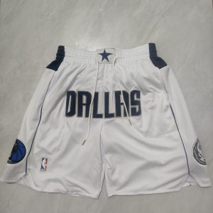 Dallas Mavericks White Shorts