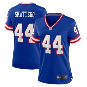 Women's New York Giants #44 Cam Skattebo Royal Game Player Jersey