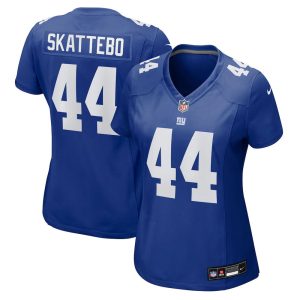 Women's New York Giants #44 Cam Skattebo Blue Game Player Jersey