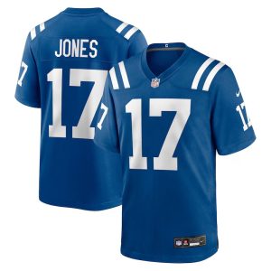 Men's Indianapolis Colts #17 Daniel Jones Royal Game Jersey
