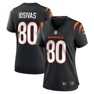 Women's Cincinnati Bengals #80 Andrei Iosivas Nike Black Team Game Jersey