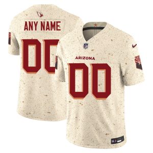 Youth Arizona Cardinals Custom Cream Rivalries Collection F.U.S.E. Vapor Limited Stitched Jersey
