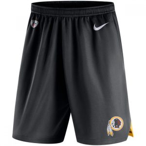 Men's Washington Redskins  Black Knit Performance Shorts