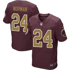 Redskins #24 Josh Norman Burgundy Red Alternate Men's Stitched NFL 80TH Throwback Elite Jersey
