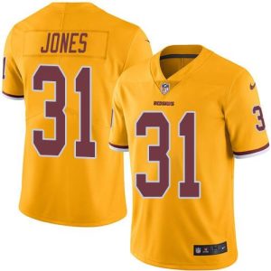 Redskins #31 Matt Jones Gold Youth Stitched NFL Limited Rush Jersey