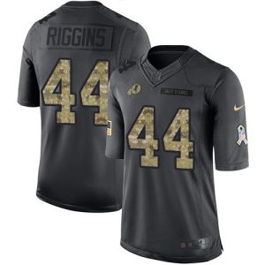 Redskins #44 John Riggins Black Men's Stitched NFL Limited 2016 Salute to Service Jersey