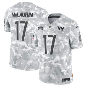 Men's Washington Commanders Terry McLaurin  Arctic Camo 2024 Salute to Service Limited Jersey
