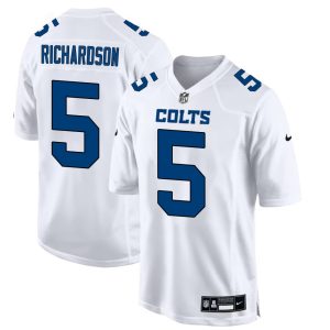 Youth Indianapolis Colts #5 Anthony Richardson Nike Tundra White Fashion Game Jersey