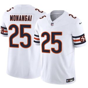 Men's Chicago Bears #25 Kyle Monangai Limited Stitched Football Jersey