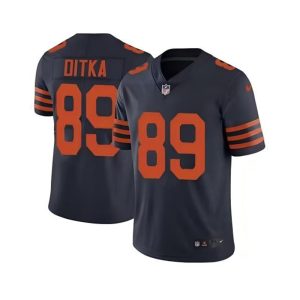 Men's Chicago Bears #89 Ditka Navy Game Jersey