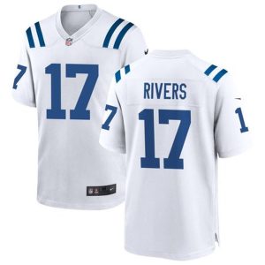 Men's Indianapolis Colts #17 Philip Rivers Nike White Game Jersey